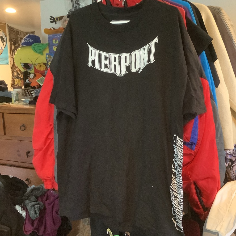 Pier Pont Gangster Affiliate Short Sleeve  Tee T-shirt Size Xl Black Color